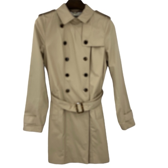 Banana Republic Trench Coat Tan SZ L - Picture 1 of 12